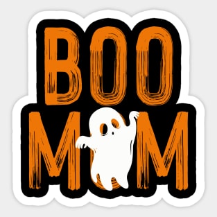 Boo Mom Funny Halloween Spooky Ghost Sticker